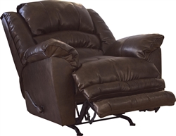 Filmore Chaise Rocker Recliner in Timber Leather by Catnapper - 4745-2-T