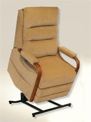 Emerson "Pow'r Lift" Full Lay-Out Recliner in "Tan" Color Fabric by Catnapper - 4845-T