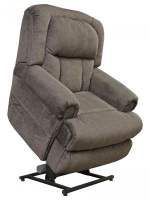 Burns Power Lift Full Lay Flat Recliner with Dual Motor in Ash Fabric by Catnapper - 4847-E