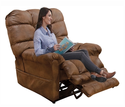 Oliver Power Lift Recliner with Dual Motor and Extended Ottoman in Sunset Fabric by Catnapper - 4861-S