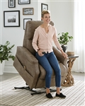 Brett Power Lift Lay Flat Recliner in Coffee Fabric by Catnapper - 4899