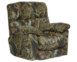 Duck Dynasty Chimney Rock Lay Flat Recliner in Mossy Oak New Break-Up Camouflage Fabric by Catnapper - 5803-7-B