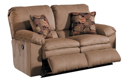 Impulse POWER Reclining Love Seat in Cafe Color Fabric by Catnapper - 61242