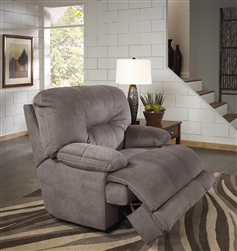 Noble POWER Lay Flat Recliner in Slate Fabric by Catnapper - 61360-7-S