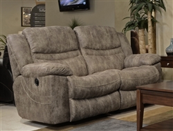 Valiant Power Reclining Loveseat in Coffee, Marble or Elk Fabric by Catnapper - 61402