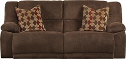 Hammond POWER Reclining Sofa in Mocha, Coffee, or Granite Fabric by Catnapper - 61441