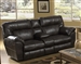 Nolan Godiva Leather POWER Reclining Console Loveseat by Catnapper - 64049