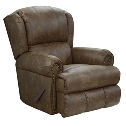 Dempsey POWER Lay Flat Recliner in Thicket Leather by Catnapper - 64736-7-T