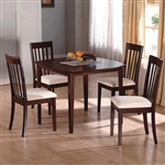 Ashland 5 Piece Dining Set in Espresso Finish by Crown Mark - 1083