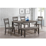 Sean Melamine 5 Piece Dining Set in Grey Finish by Crown Mark - CM-1131