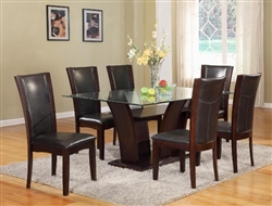 Camelia 5 Piece Dining Set in Espresso Finish by Crown Mark - 1210-ESP