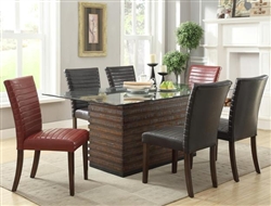 Micah 5 Piece Dining Set in Espresso Finish by Crown Mark - 1250