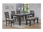 Bardstown 5 Piece Dining Set in Grey Finish by Crown Mark - CM-2152GY