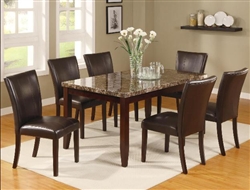 Ferrara 7 Piece Dining Set in Espresso Finish by Crown Mark - 2221