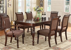 Savoy 5 Piece Dining Set in Dark Cherry Finish by Crown Mark - 2225-5