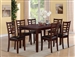 Darren 7 Piece Dining Set in Espresso Finish by Crown Mark - 2256