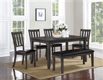 Cosgrove 5 Piece Dining Set in Dark Grey Finish by Crown Mark - CM-2361