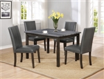 Pompei 5 Piece Dining Set in Grey Finish by Crown Mark - CM-2377GY