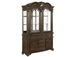 Pierre Buffet and Hutch in Deep Brown Wood Finish by Crown Mark - CM-2410BH