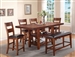 Peyton 5 Piece Counter Height Dining Set in in Cherry Finish by Crown Mark - 2700