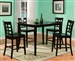 Austin 5 Piece Counter Height Dining Set in Espresso Finish by Crown Mark - 2725