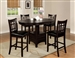 Hartwell 5 Piece Counter Height Dining Set in Espresso Finish by Crown Mark - CM-2795-5P