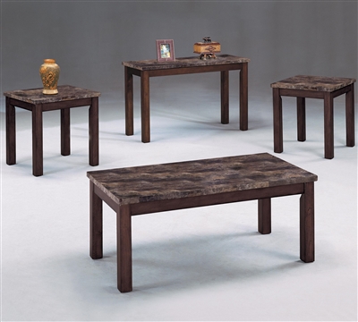 Thurner 3 Piece Occasional Table Set by Crown Mark - CM-4166