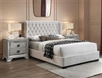 Daphne Bed in Gray Finish by Crown Mark - CM-5094-Bed