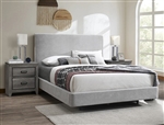 Nirvana Bed in Gray Finish by Crown Mark - CM-5095-Bed