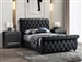 Kyrie Bed in Black Finish by Crown Mark - CM-5101BK-Bed