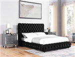 Flory Bed in Black Finish by Crown Mark - CM-5112BK-Bed