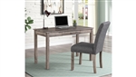 Wren Home Office Desk & Chair in Rustic Oak & Gray Finish by Crown Mark - CM-5214