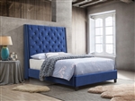 Chantilly Bed in Royal Blue Finish by Crown Mark - CM-5265RB-Bed