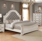 Mill Creek Bed in White Finish by Crown Mark - CM-B1640-Bed