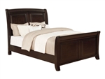 Kenton Bed in Deep Brown Wood Finish by Crown Mark - CM-B1820-Bed