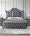 Cameo Bed in Gray Finish by Crown Mark - CM-B2100-Bed