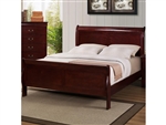Louis Philip Bed in Cherry Finish by Crown Mark - CM-B3800-Bed