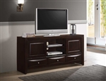 Emily 67" TV Console in Dark Cherry Finish by Crown Mark - CM-B4260-7