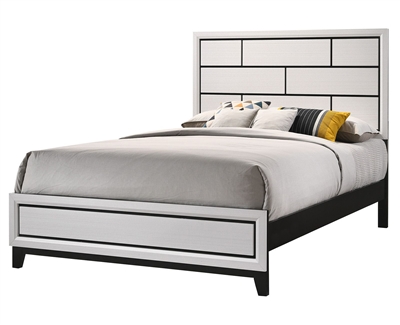 Akerson Bed in Chalk Finish by Crown Mark - CM-B4610-Bed