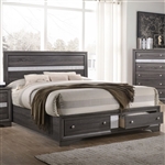 Regata Bed in Grey Finish by Crown Mark - CM-B4650-Bed