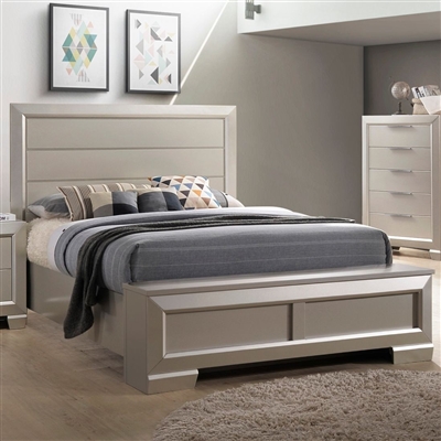 Paloma Bed in Champagne Finish by Crown Mark - CM-B4820-Bed