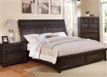 Asher Bed in Dark Grey Finish by Crown Mark - B8480-Bed