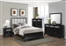 Elisa 6 Piece Bedroom Suite in Black Finish by Crown Mark - B9300