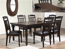 Brayden 5 Piece Dining Set in Espresso Finish by Crown Mark - 2151