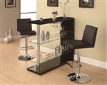 Glossy Black Bar Table by Coaster - 100165