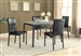 Garza 5 Piece Dining Table Set in Black Finish by Coaster - 100611