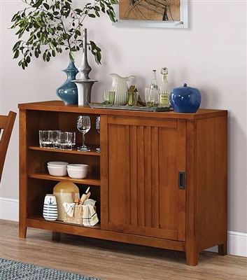 Marbrisa Server in Burnished Oak Finish by Coaster - 100626