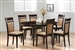 Gabriel 5 Piece Dining Set in Cappuccino Finish by Coaster - 100770-U