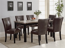 Carter 5 Piece Dining Set in Deep Cappuccino Finish by Coaster - 102260BR