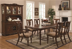 Addison 7 Pc Dining Table Set in Cherry Finish by Coaster - 103511